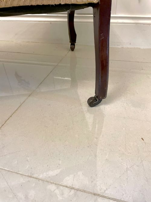 ANTIQUE VICTORIAN QUALITY INLAID MAHOGANY SETTEE - ADDITIONAL PHOTO 14