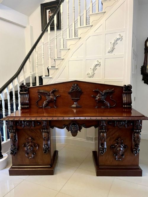 Magnificent Quality Antique William IV Carved Mahogany Sideboard