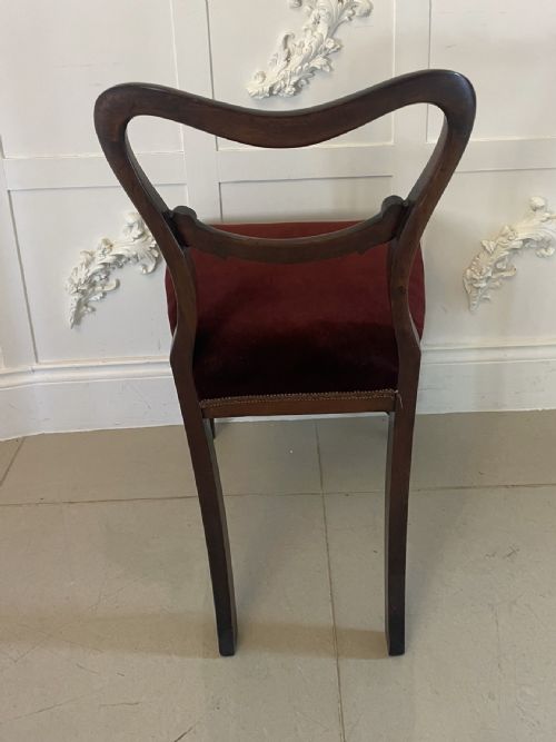 QUALITY SET OF SIX ANTIQUE VICTORIAN ROSEWOOD DINING CHAIRS - ADDITIONAL PHOTO 1