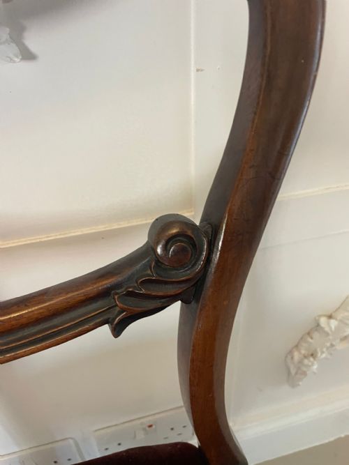 QUALITY SET OF SIX ANTIQUE VICTORIAN ROSEWOOD DINING CHAIRS - ADDITIONAL PHOTO 2