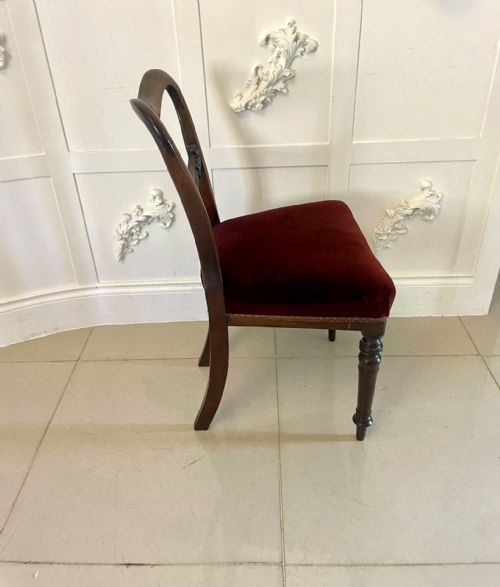 QUALITY SET OF SIX ANTIQUE VICTORIAN ROSEWOOD DINING CHAIRS - ADDITIONAL PHOTO 4
