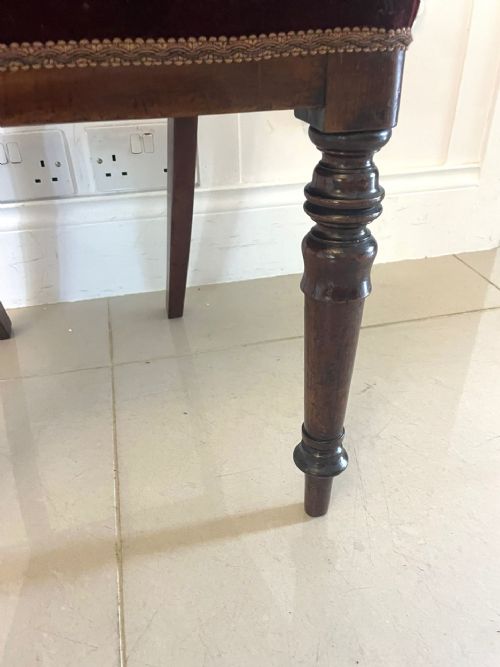 QUALITY SET OF SIX ANTIQUE VICTORIAN ROSEWOOD DINING CHAIRS - ADDITIONAL PHOTO 5