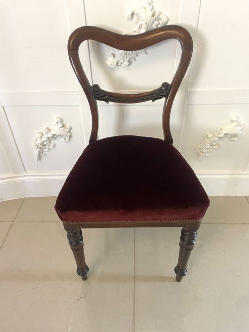 QUALITY SET OF SIX ANTIQUE VICTORIAN ROSEWOOD DINING CHAIRS - ADDITIONAL PHOTO 6