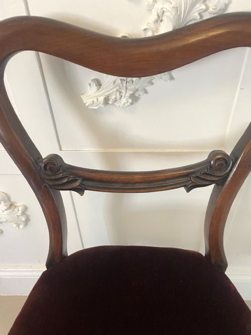 QUALITY SET OF SIX ANTIQUE VICTORIAN ROSEWOOD DINING CHAIRS - ADDITIONAL PHOTO 8