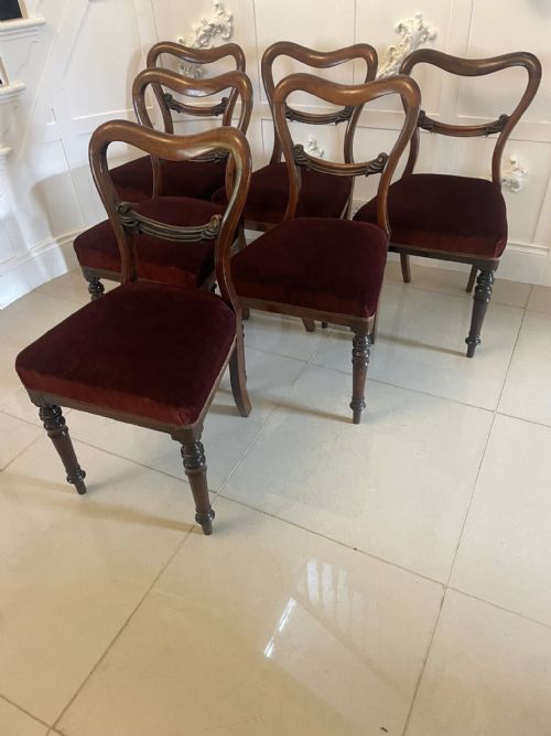 QUALITY SET OF SIX ANTIQUE VICTORIAN ROSEWOOD DINING CHAIRS - ADDITIONAL PHOTO 11