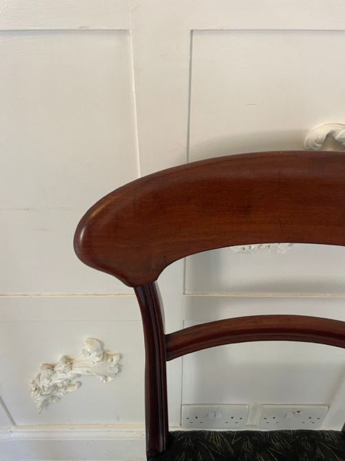 ANTIQUE VICTORIAN SET OF 10 QUALITY MAHOGANY DINING CHAIRS - ADDITIONAL PHOTO 9