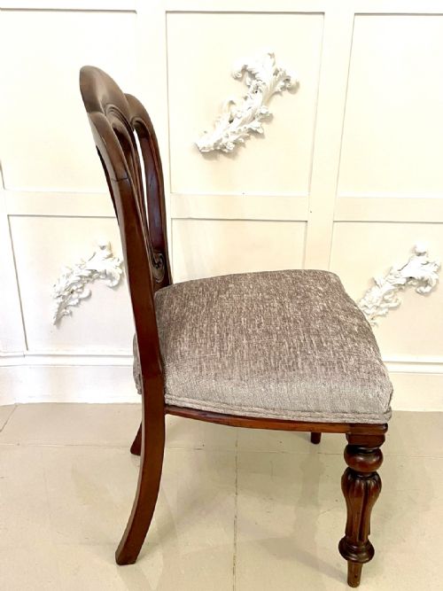 ANTIQUE SET OF SIX VICTORIAN MAHOGANY DINING CHAIRS - ADDITIONAL PHOTO 10