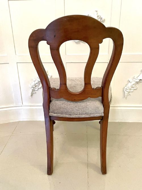 ANTIQUE SET OF SIX VICTORIAN MAHOGANY DINING CHAIRS - ADDITIONAL PHOTO 16