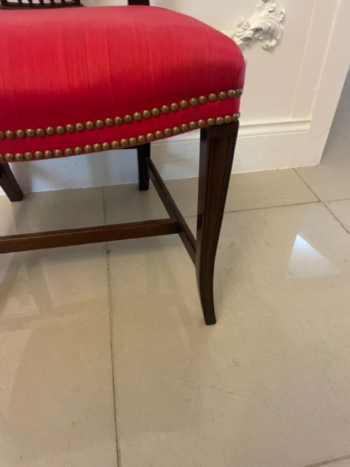 OUTSTANDING QUALITY SET OF 4 ANTIQUE VICTORIAN CARVED MAHOGANY DINING CHAIRS - ADDITIONAL PHOTO 1