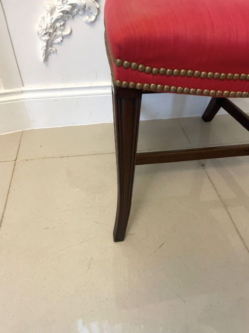 OUTSTANDING QUALITY SET OF 4 ANTIQUE VICTORIAN CARVED MAHOGANY DINING CHAIRS - ADDITIONAL PHOTO 3