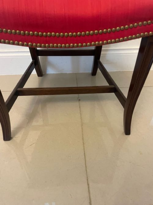 OUTSTANDING QUALITY SET OF 4 ANTIQUE VICTORIAN CARVED MAHOGANY DINING CHAIRS - ADDITIONAL PHOTO 4