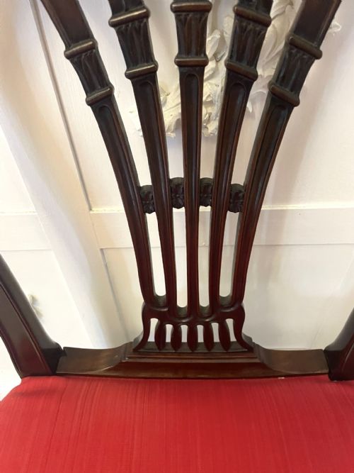 OUTSTANDING QUALITY SET OF 4 ANTIQUE VICTORIAN CARVED MAHOGANY DINING CHAIRS - ADDITIONAL PHOTO 5