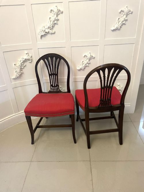 OUTSTANDING QUALITY SET OF 4 ANTIQUE VICTORIAN CARVED MAHOGANY DINING CHAIRS - ADDITIONAL PHOTO 8