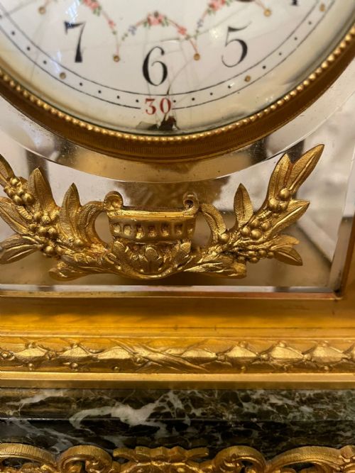 fig 1. Outstanding Quality Antique Victorian French Ornate Ormolu Clock Garniture by A D Mougin France