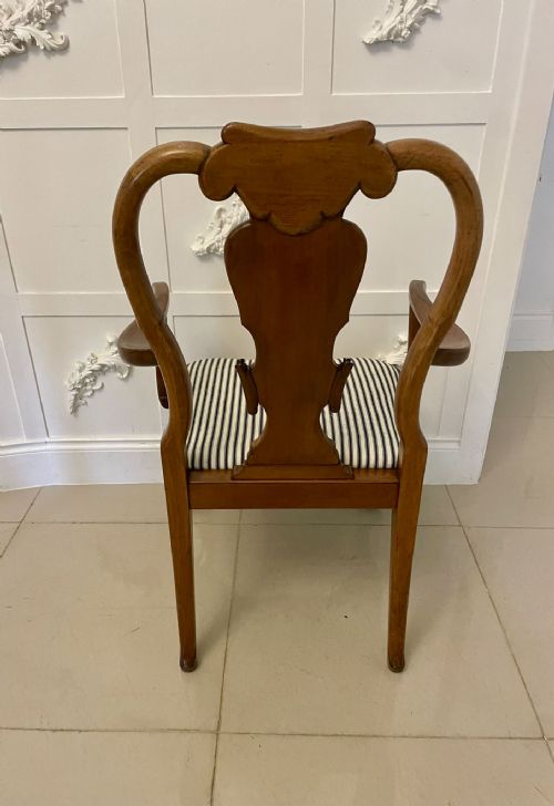 OUTSTANDING QUALITY SET OF 12 ANTIQUE VICTORIAN BURR WALNUT DINING CHAIRS - ADDITIONAL PHOTO 1