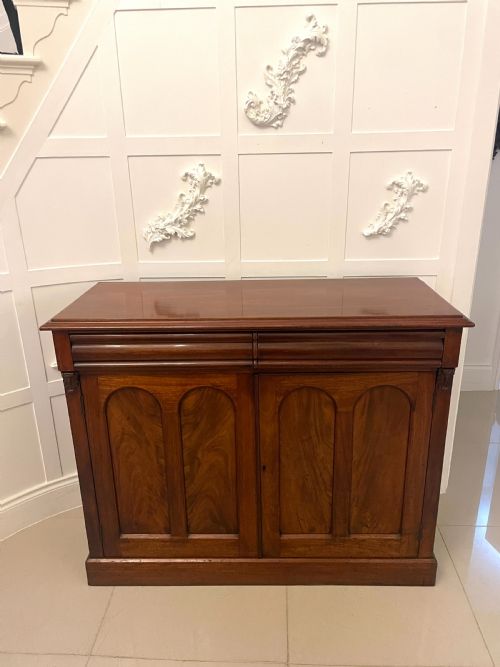Antique Victorian Quality Figured Mahogany Sideboard