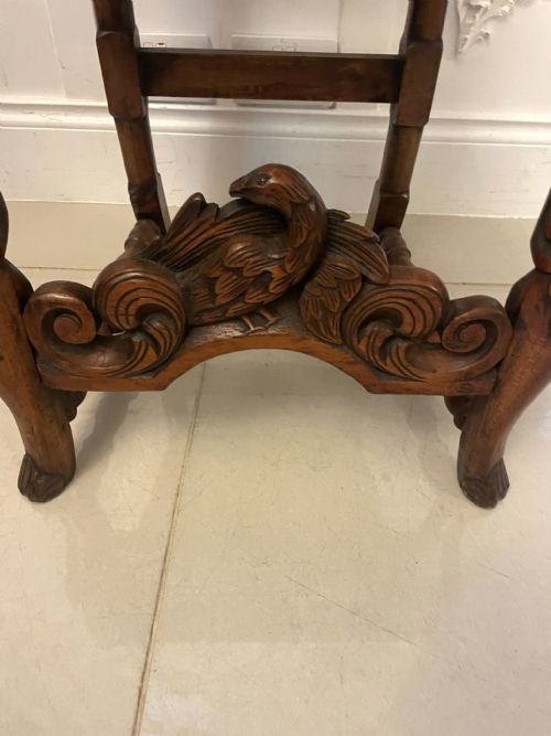 fig 1. Set of 4 Antique Victorian Quality Carved Walnut Dining Chairs 