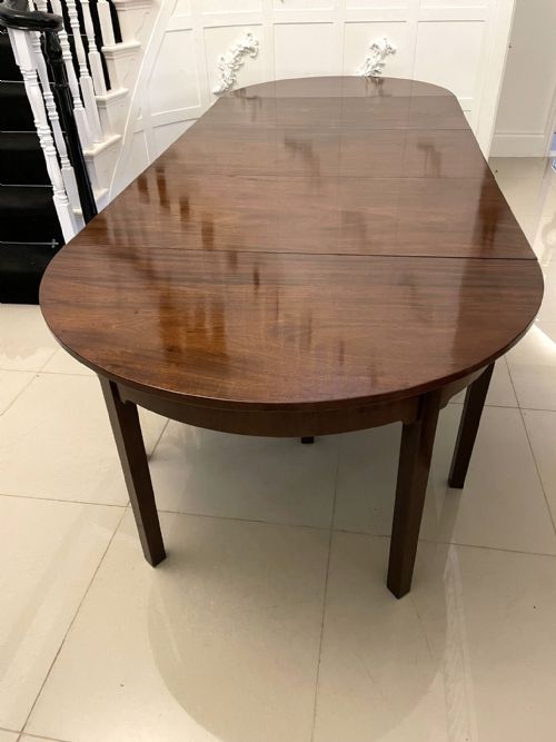 Outstanding Quality Large Antique George III Figured Mahogany Metamorphic Dining Table 72 X 289 X 114cm