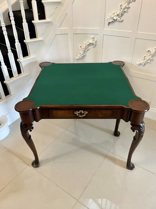 FINE ANTIQUE 18TH CENTURY GEORGE II IRISH CHIPPENDALE QUALITY MAHOGANY CARDSIDE TABLE - ADDITIONAL PHOTO 7