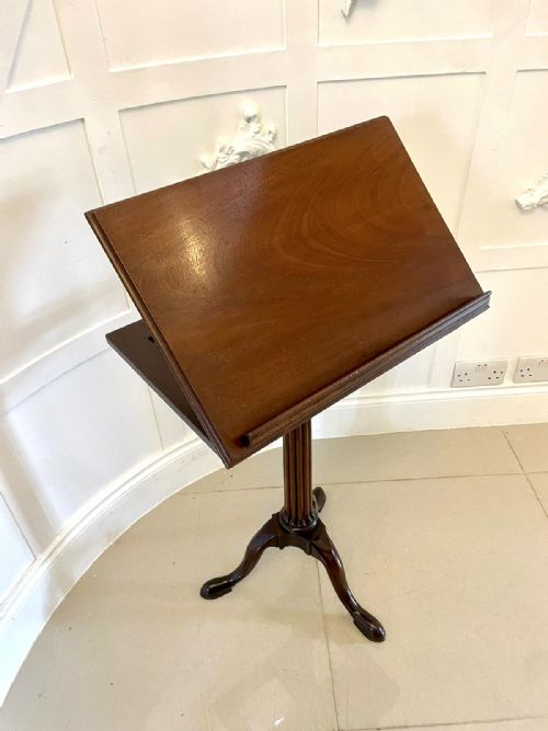 Antique George III Quality Mahogany Tripod Reading/lamp Table