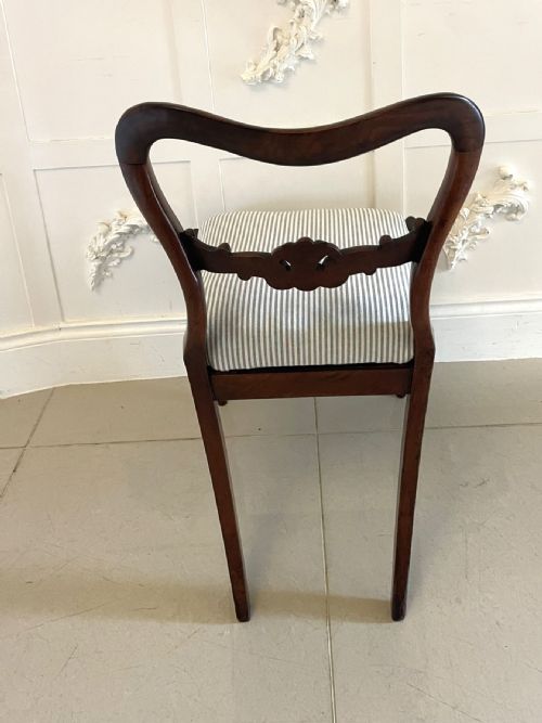 SET OF 4 ANTIQUE VICTORIAN QUALITY MAHOGANY DINING CHAIRS - ADDITIONAL PHOTO 1