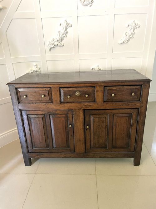 Antique 18th Century Quality Oak Dresser Base