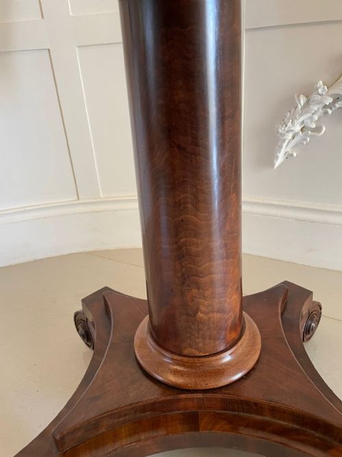 ANTIQUE WILLIAM IV QUALITY FIGURED MAHOGANY WORK BOX - ADDITIONAL PHOTO 12