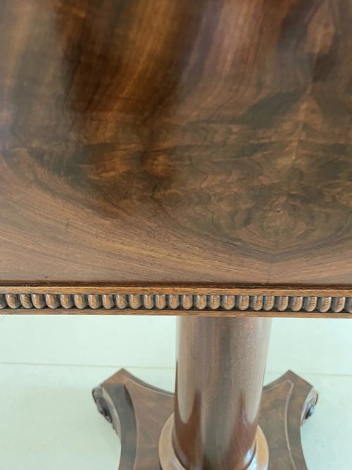 ANTIQUE WILLIAM IV QUALITY FIGURED MAHOGANY WORK BOX - ADDITIONAL PHOTO 15