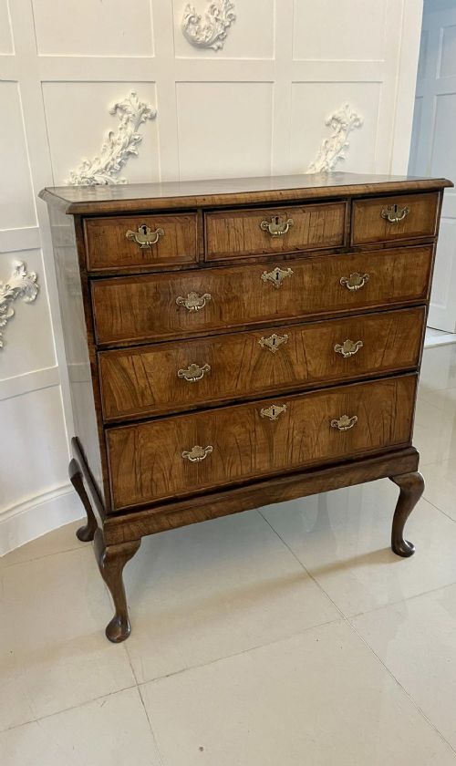 18th Century Antique Quality Walnut Chest on Stand 