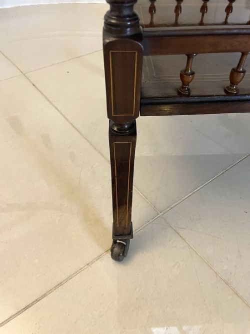 OUTSTANDING QUALITY ANTIQUE VICTORIAN ROSEWOOD INLAID CENTRE TABLE - ADDITIONAL PHOTO 4