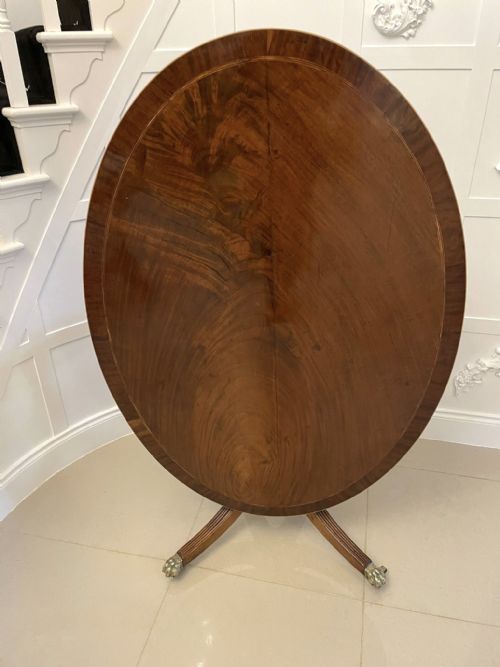SUPERB QUALITY ANTIQUE GEORGE III MAHOGANY OVAL CENTRE DINING TABLE - ADDITIONAL PHOTO 6