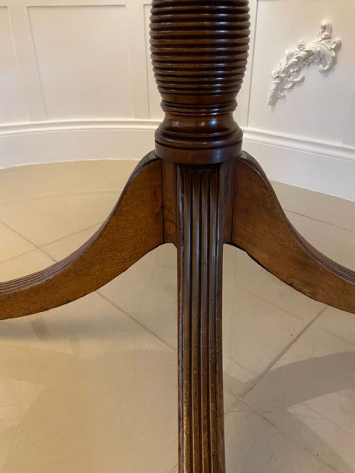 SUPERB QUALITY ANTIQUE GEORGE III MAHOGANY OVAL CENTRE DINING TABLE - ADDITIONAL PHOTO 8