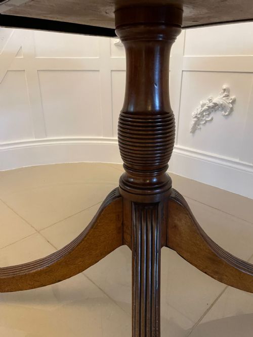 SUPERB QUALITY ANTIQUE GEORGE III MAHOGANY OVAL CENTRE DINING TABLE - ADDITIONAL PHOTO 9