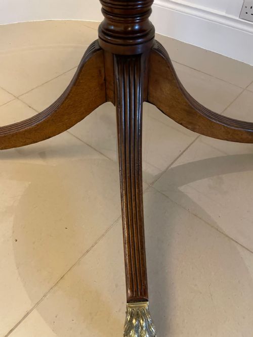 SUPERB QUALITY ANTIQUE GEORGE III MAHOGANY OVAL CENTRE DINING TABLE - ADDITIONAL PHOTO 11