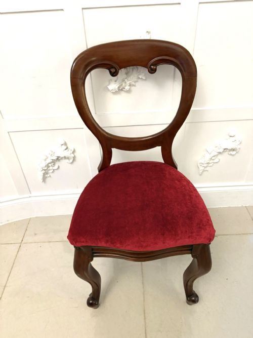 SUPERB QUALITY SET OF SIX ANTIQUE VICTORIAN MAHOGANY DINING CHAIRS - ADDITIONAL PHOTO 1