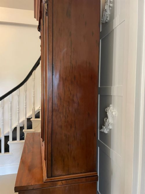 OUTSTANDING QUALITY ANTIQUE VICTORIAN FIGURED MAHOGANY GLAZED CUPBOARD BOOKCASE - ADDITIONAL PHOTO 14