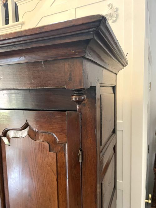 ANTIQUE 17TH CENTURY LARGE WELSH QUALITY OAK DEUDDARN CUPBOARD - ADDITIONAL PHOTO 14