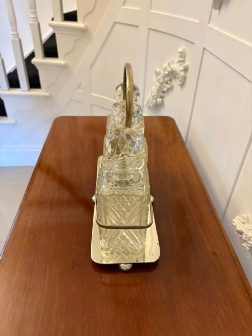ANTIQUE VICTORIAN QUALITY SILVER PLATED TANTALUS - ADDITIONAL PHOTO 9