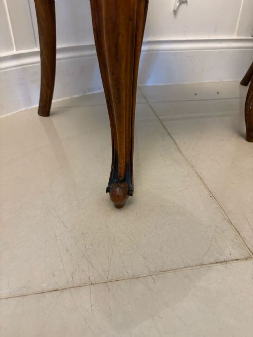 PAIR OF ANTIQUE VICTORIAN QUALITY CARVED WALNUT SIDE CHAIRS - ADDITIONAL PHOTO 7