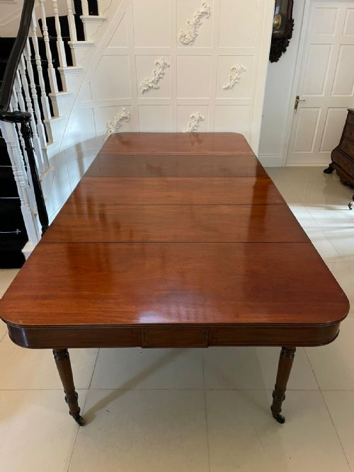 fig 1. Rare Metamorphic Antique George III Quality Mahogany Extending Dining Table H 75.5 x W 134 .5 x D 283cm