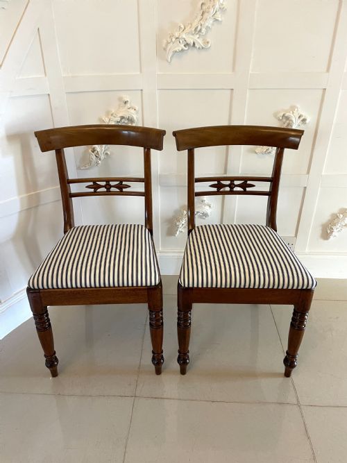 SET OF 8 ANTIQUE REGENCY QUALITY MAHOGANY DINING CHAIRS - ADDITIONAL PHOTO 14