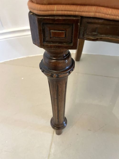 SET OF 4 QUALITY ANTIQUE VICTORIAN CARVED WALNUT DINING CHAIRS - ADDITIONAL PHOTO 9