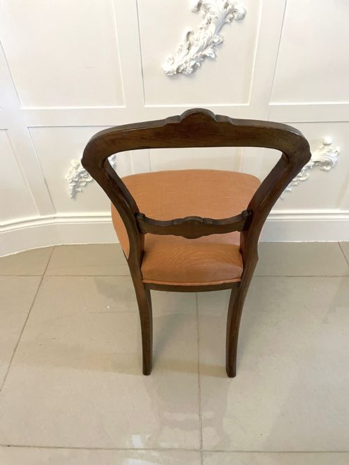 SET OF 4 QUALITY ANTIQUE VICTORIAN CARVED WALNUT DINING CHAIRS - ADDITIONAL PHOTO 10