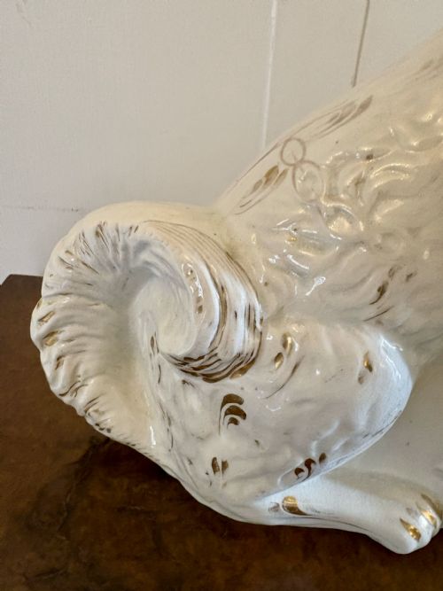 PAIR OF ANTIQUE VICTORIAN QUALITY STAFFORDSHIRE DOGS - ADDITIONAL PHOTO 4