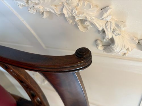 SET OF 4 ANTIQUE GEORGE III QUALITY MAHOGANY DINING CHAIRS - ADDITIONAL PHOTO 5