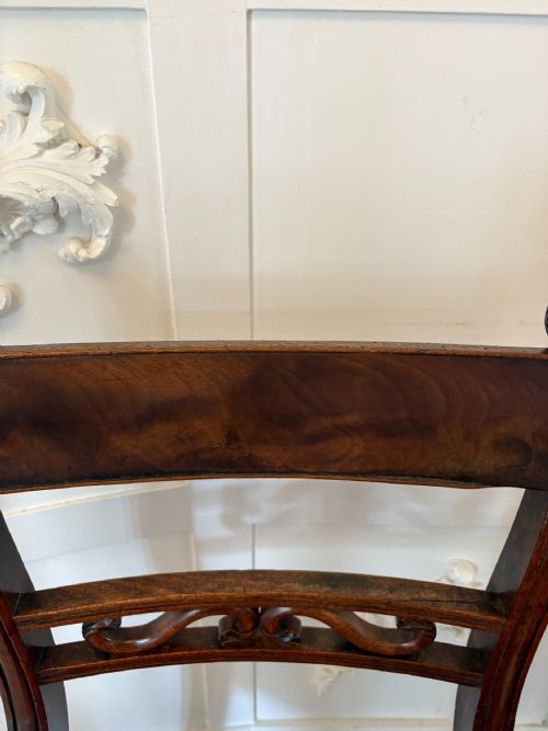 SET OF 4 ANTIQUE GEORGE III QUALITY MAHOGANY DINING CHAIRS - ADDITIONAL PHOTO 4