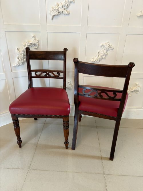 SET OF 4 ANTIQUE GEORGE III QUALITY MAHOGANY DINING CHAIRS - ADDITIONAL PHOTO 7