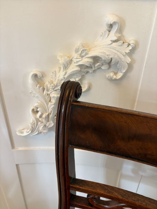 SET OF 4 ANTIQUE GEORGE III QUALITY MAHOGANY DINING CHAIRS - ADDITIONAL PHOTO 6