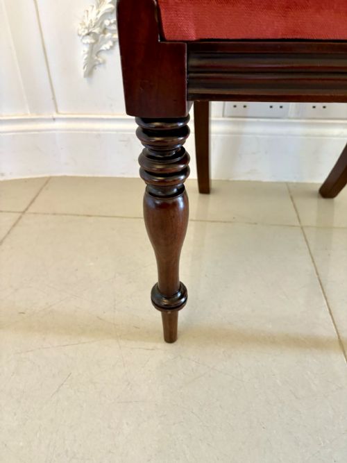 SET OF 8 ANTIQUE REGENCY QUALITY MAHOGANY DINING CHAIRS - ADDITIONAL PHOTO 2