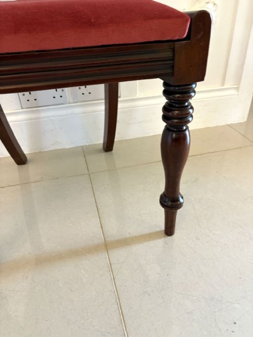 SET OF 8 ANTIQUE REGENCY QUALITY MAHOGANY DINING CHAIRS - ADDITIONAL PHOTO 3